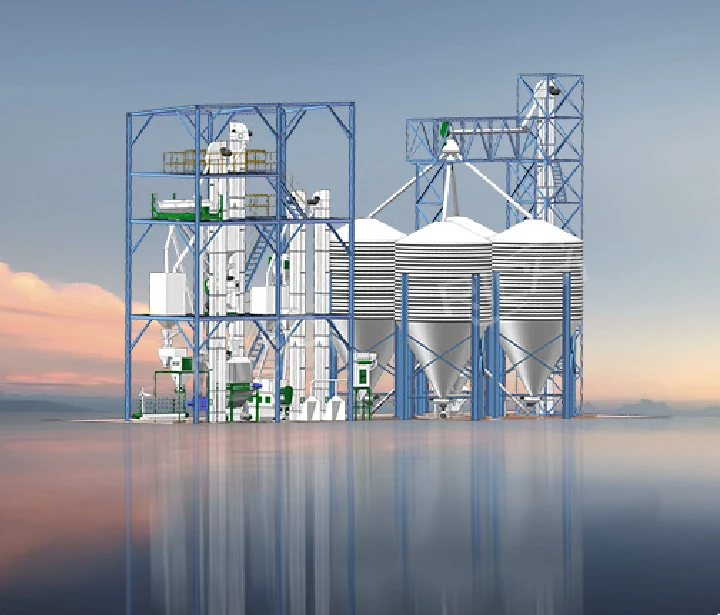 Complete processing flow of cattle feed pellets