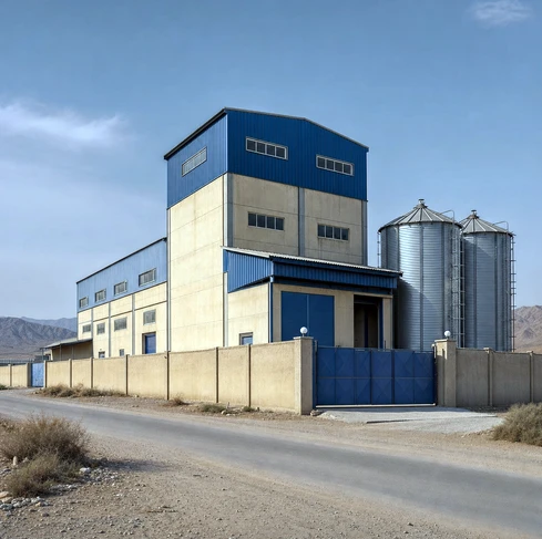 A fish and shrimp feed production line with a capacity of 1.5-2 tons/hour in Iran