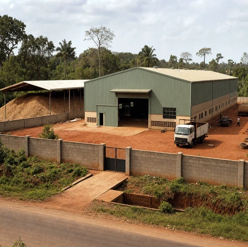 Nigeria Peanut Shell Biomass Pellet Production Line Project