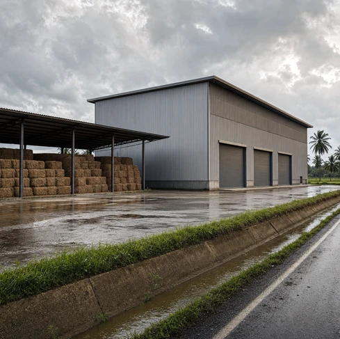8-9tph Rice husk pellet mill project in Brazil