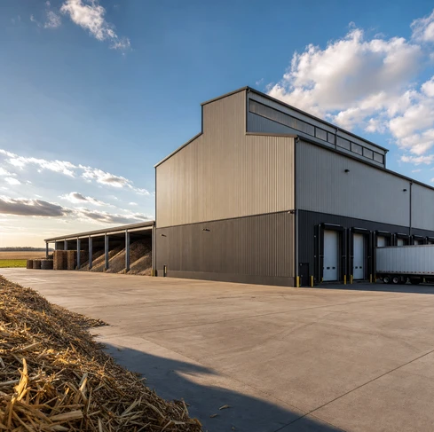 Medium-sized wood chip bedding pelletizing project in US 