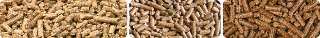 different sawdust pellet