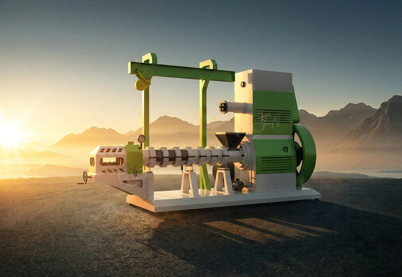 dry fish feed pellet extruder
