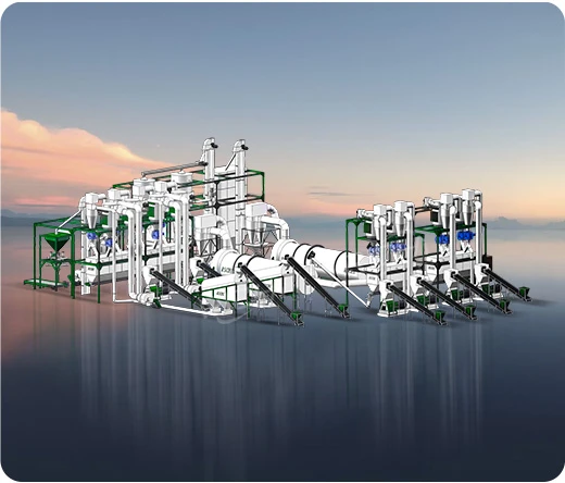 organic fertilizer pellet or powder production line