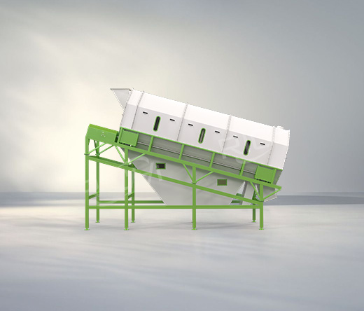 Rotary drum precleaner for cleaning