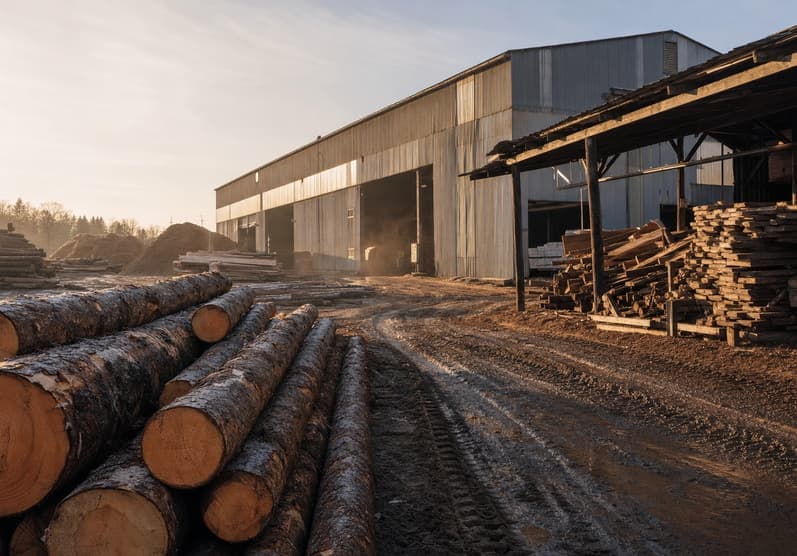 Applications in wood processing factory